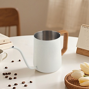กาน้ำรินกาแฟแบบคอห่าน ขนาด 0.35/0.6 ลิตร สีขาว ทรงยาวแคบ - Product Image 2