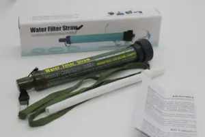 Purificateur d'eau de paille de filtre à eau extérieur Portable pour le camping randonnée filtre à eau de voyage d'urgence utiliser la paille de filtre UF