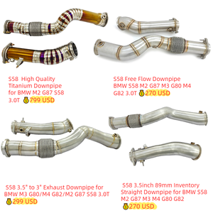 CSZ インベントリー BMW S58 M2 G87 M3 M4 G80 G82用 ストレート3.5インチ ダウンパイプ ボルトオン取り付け 1.5時間で完了 - Product Image 3