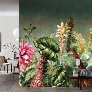 Carta da Parati Murale 3D in Materiale Naturale con Stampa Floreale di Lusso Personalizzata per Decorazione Domestica - Product Image 4