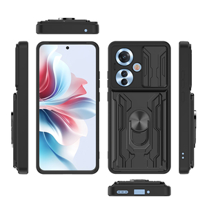 <span class=keywords><strong>Funda</strong></span> Protectora Magnética a Prueba de Golpes PinJun para <span class=keywords><strong>OPPO</strong></span> <span class=keywords><strong>Reno</strong></span> 11F con Soporte de Anillo, <span class=keywords><strong>Funda</strong></span> para Teléfono Móvil de TPU+PC+Metal - Product Image 3