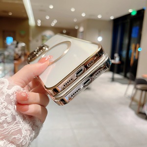 เคสโทรศัพท์กันกระแทกแบบนิ่ม TPU+PC พร้อมวงแหวนแม่เหล็กเคลือบไฟฟ้า ป้องกันกล้อง 360 องศา สำหรับรุ่น 18 ขึ้นไป ขั้นต่ำสั่งซื้อ 10 ชิ้น - Product Image 2