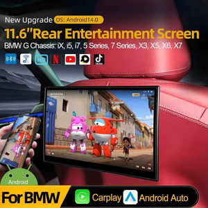 Écran de divertissement pour siège arrière BMW 11,6 pouces, plug and play, moniteur pour appuie-tête de voiture, prend en charge la vidéo, Bluetooth, WiFi, TV pour siège arrière - Product Image 2