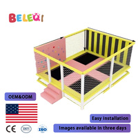 Sistem Permukaan Impak Terintegrasi Drainase Taman Trampolin Modular Tahan Cuaca untuk Fasilitas Rekreasi Publik