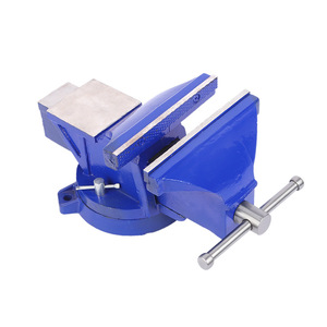 Industrial Bench Vise Smooth Jaw High Carbon Steel Swivel Base Multi Functional - Product Image 2