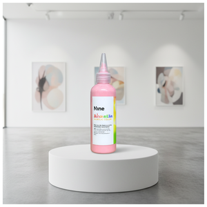 Neuf peintures acryliques de couleur rose, format 100 ml, pour papier, métal, bois, verre, plastique, béton et plâtre - Product Image 1