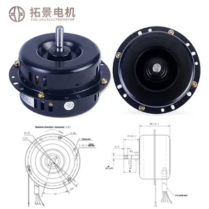 DC 24v 250w ไฟฟ้ารถเข็นมอเตอร์แม่เหล็กไฟฟ้าเบรค 75rpm 120rpm 160rpm Mobility รถเครื่องตัดหญ้า dc มอเตอร์