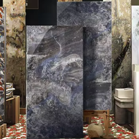 Carrelage en porcelaine de luxe au design moderne, aspect marbre poli, 600x1200 mm, pour salon, salle de bain, revêtement mural, dalles de sol