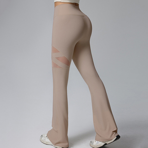 Leggings de yoga réversibles taille haute amincissants, légers, sans couture, effet ventre plat, en maille d'été, grandes tailles - Product Image 2