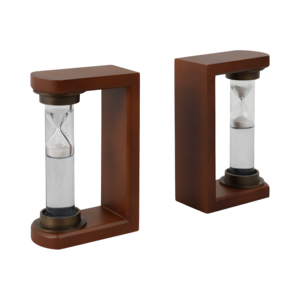 Fermalibri Decorativi a Clessidra per Arredamento Libreria, Eleganti Fermalibri Moderni, Accessori per Scaffali e Ufficio - Product Image 3