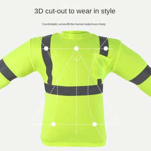 Gilet Réfléchissant Respirant Multi-Tailles pour la Conduite, la Circulation, la Construction, l'Assainissement, la Sécurité, et les Activités Extérieures – Vêtement de Signalisation de Marque - Product Image 3