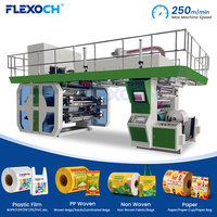 Machine d'impression flexographique automatique 4 couleurs CI rouleau à rouleau pour la fabrication de sacs tissés en PP, d'emballages pour céréales et de sacs à riz