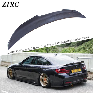 For 4 Series F36 4Door Gran Coupe PSM Style Real Carbon Fiber <b>Rear</b> <b>Spoiler</b> Trunk Wing 2014-2019 - Product Image 1