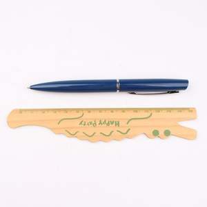 Stylo bille Empire bleu foncé de haute qualité, largeur d'écriture 1,0 mm, pour le bureau ou comme cadeau de Noël, avec logo personnalisé - Product Image 5
