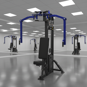 Appareil de musculation triple fonction (poitrine/dos/bras) ISO, construction en acier, pile de poids de 138 kg, équipement de gym durable pour usage commercial - Product Image 6