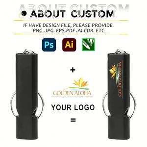 Silbato Personalizado de Doble Tubo, Alta Frecuencia, para Supervivencia al Aire Libre, de Aleación de Aluminio, para Árbitros, Exploradores, Promocional, Deportivo - Product Image 2