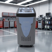 Máquina de Carga de Refrigerante Vertical para Aire Acondicionado Automotriz con Manómetro y Ruedas Giratorias