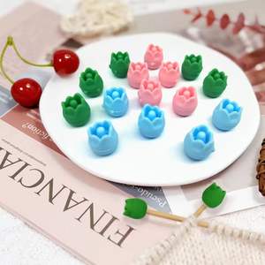 Rolhas De Ponto De Silicone Em Forma De Tulipa Tricô Protetores De Ponto De Agulhas De Tricô De Silicone Bonito Cap Ponta De Agulha De Malha - Product Image 2