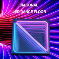 2024 vente en gros nouveau produit de mode 3d miroir personnalisé néon piste de danse pour Dj disco fête