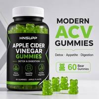 Gummies au vinaigre de cidre de pomme haute puissance, Vitamine B12, pour le métabolisme, le contrôle de l'appétit et le soutien énergétique, pour adultes, Marque privée, OEM