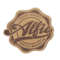 Fabricant de patchs de vêtement en jean étiquettes en cuir véritable véritable gaufré avec logo personnalisé pour sac à vêtements étiquettes en cuir lavables