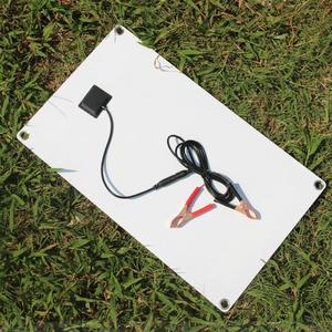 Masuyoshi Mitsu 40W Solar Panel Charger 250MM Dual USB Dual DC Output For <b>12V</b> Car <b>Battery</b> And Mobile Phone - Product Image 4