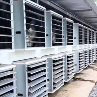 Conteneur minier ACT 40FT à refroidissement par air, 336 emplacements, ferme crypto, centre de données modulaire entièrement certifié, 1200KW, 70PH, PDU intelligent