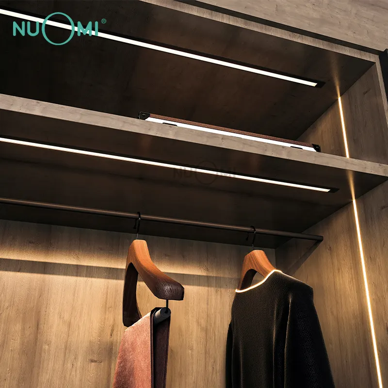 NUOMI Ares Cabinet Lights recessed LED motion sensor embedded aluminium profile wardrobe lighting
