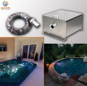 Outdoor Fiber Optic Light Source Weather Proof Stainless Steel Housing Fiber Light Projectors for Swimming Pools and Wet Area - Product Image 5