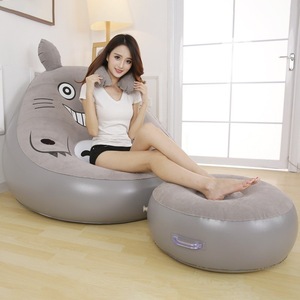 Sofá inflable reclinable Wansheng Totoro de 0.3 mm de grosor, tamaño individual, para uso en interiores y exteriores. - Product Image 1