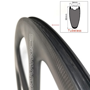 Углеродные колеса OEM шириной 24 мм, 700C, <span class=keywords><strong>5</strong></span> спиц - Product Image 3