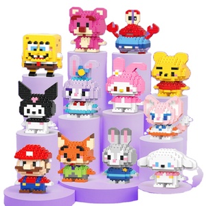 Bán buôn trẻ em của giáo dục xây dựng đồ chơi xuyên biên giới tương thích phim hoạt hình khối làm bằng gian hàng Quà Tặng - Product Image 1