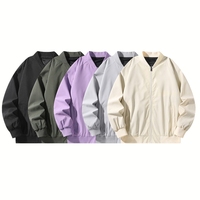 Alta calidad en blanco deporte personalizado impresión más tamaño personalizado propio logotipo hombres cremallera chaqueta colorida primavera desgaste chaqueta para hombres