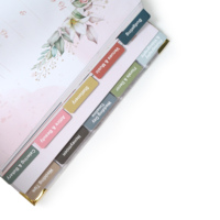 Agenda de livre d'or de mariage à impression personnalisée Agenda d'événements Agenda complet Agenda A5 à couverture rigide pour la mariée