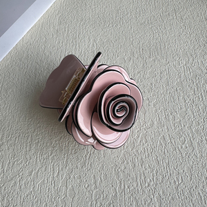 Pince à cheveux en camélia <span class=keywords><strong>de</strong></span> petite taille pour femmes, pince à cheveux pour <span class=keywords><strong>queue</strong></span> <span class=keywords><strong>de</strong></span> <span class=keywords><strong>cheval</strong></span> moyenne et haute, accessoire <span class=keywords><strong>de</strong></span> cheveux en acide acétique, fleur, accessoire pour la tête - Product Image 3