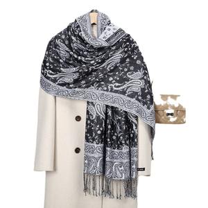 アラブ女性用ヘッドスカーフ クラシック エスニック 人気 カシューナッツ柄 ショール ムスリム女性用ヘッドスカーフ イスラムスカーフ 180*70cm - Product Image 5