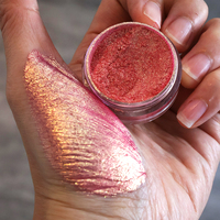 Poudre de pigment perlée couleur bonbon scintillante en verre borosilicate, pigment fin en vrac pour fard à paupières et illuminateur