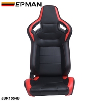 Siège de course universel EPMAN en cuir PVC réglable avec curseur JBR1054B