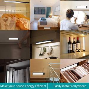 Luz LED Inalámbrica Recargable con Sensor de Movimiento para Armario, 54 LED, 8000K, Súper Brillante, de Aluminio, para Debajo del Gabinete, Venta al Por Mayor - Product Image 2