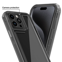 Étui de téléphone combiné multi-couches transparent 3 en 1 pour Tecno Spark 10 Pro Étui de protection en TPU PC antichoc pour Tecno Spark Go 2023