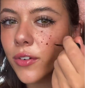 Custom Brown Maroon Henna Fake Freckle Stain Shades Paste Natural Dye in Cosmetic Aplicator Bottle with Logo Productos de maquillaje - Product Image 2