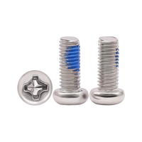 Vis à tête cylindrique Phillips nickelée sur mesure, filetage surdimensionné pour trous endommagés UNC UNF avec revêtement pré-appliqué Loctite
