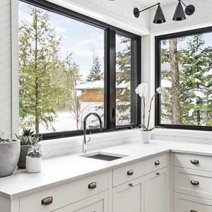 Fenêtre à battants en aluminium à rupture de pont thermique, insonorisée et résistante aux ouragans, personnalisable, <span class=keywords><strong>prix</strong></span> usine économique - Product Image 2