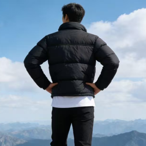 Chaqueta de Plumón Personalizada para <span class=keywords><strong>Hombre</strong></span>, Invierno, Estampado de Cebra, Casacas, Campera <span class=keywords><strong>Hombre</strong></span>, Puffer <span class=keywords><strong>Face</strong></span> - Product Image 6