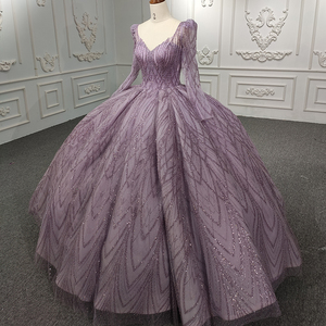 5667 Vente chaude Robe de soirée élégante décontractée pour femmes, couleur unie, manches longues, robe de fête sexy - Product Image 2