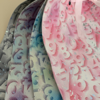 Faux cuir synthétique imprimé par numéros Beau design Motif personnalisé gaufré Couleur Cuir PU