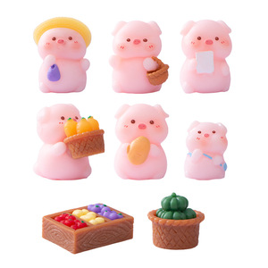 Dp <b>Mini</b> Pig Figurines Resin Craft Animal Decor Home Decoration - Product Image 4