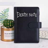 2 Designs19 * 13cm 80 pages Death Note Notebook Paper PU Leather Cover Anime Ryuk Loose Leaf Diary Notebook for Kids Birthday Gift