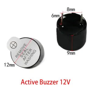 3V 5V 12V Actieve Zoemer Magnetische Lange Continue Pieptoon 12*9.5Mm Nieuw En Origineel Voor Arduino Mini Plug Speaker