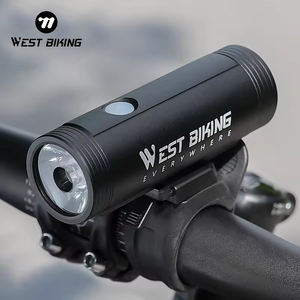 Lampu sepeda untuk WEST BIKING 4800mAh USB dapat diisi ulang, bank daya sepeda serbaguna anti-silau dengan 2 mode Sup baterai - Product Image 1